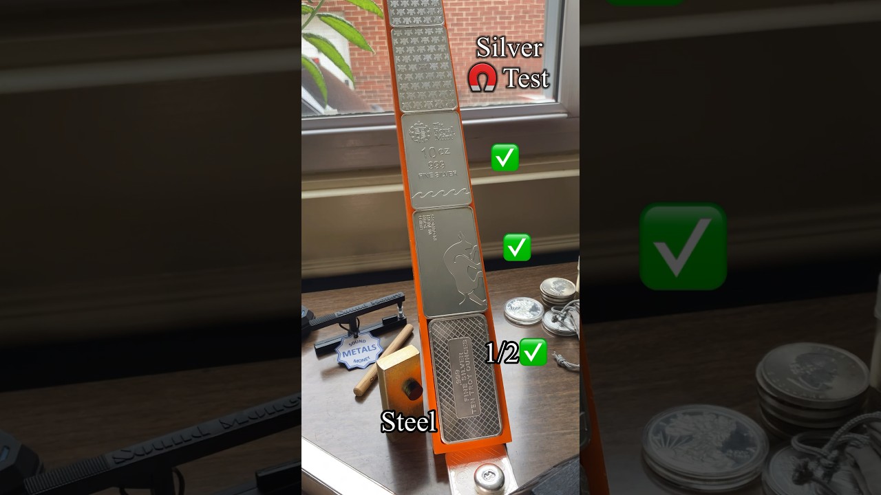Silver Bar Magnet Test - Silver Slides Slow