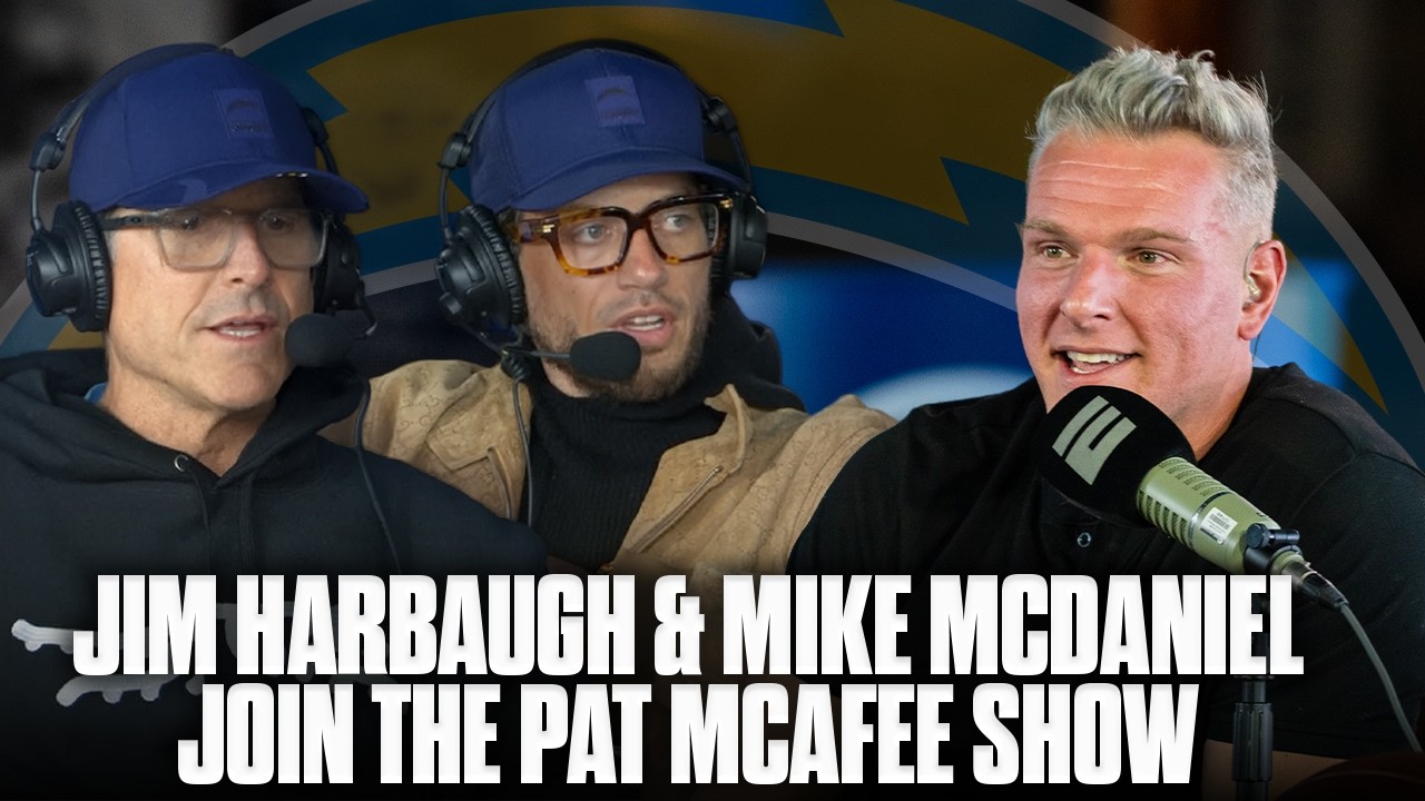 Jim Harbaugh & Mike McDaniel Joins Pat McAfee Live From The NFL Combine