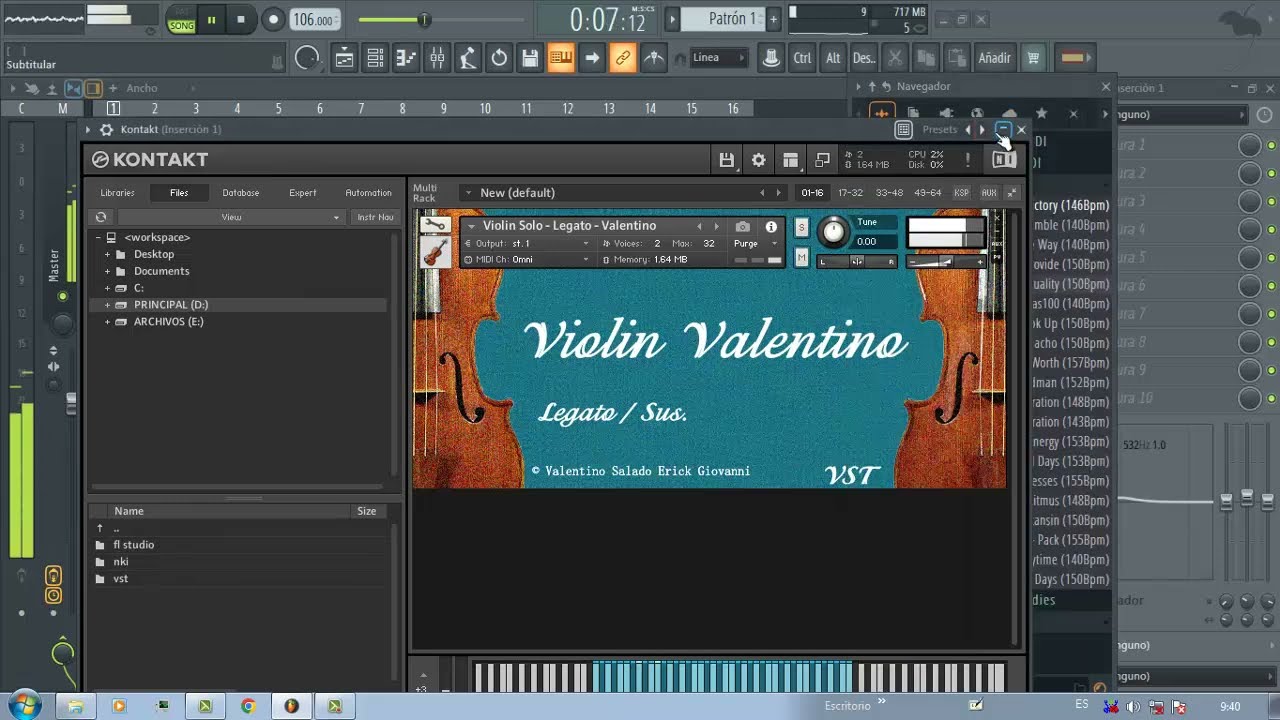 Violín Valentino kontakt free download 💯