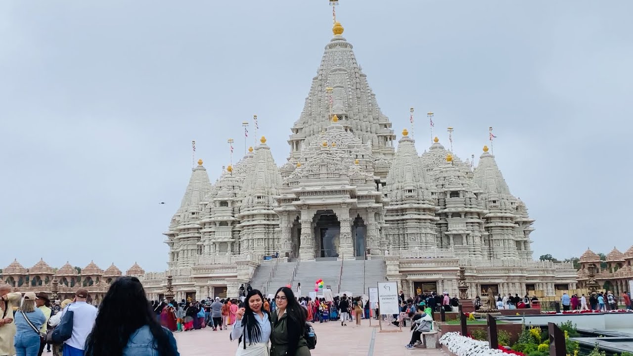 BAP’S Swaminarayan Akshardham Temple USA 🇺🇸 visiting world’s 2nd largest Hindu temple in USA