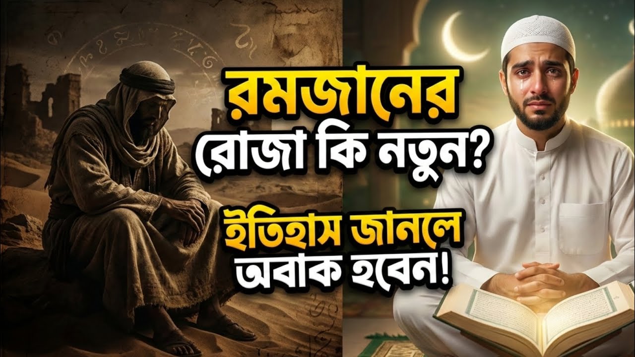 রমজানের রোজা কি নতুন? 🤯 ইসলাম আসার আগেও মানুষ কেন রোজা রাখত | Roza History in Islam