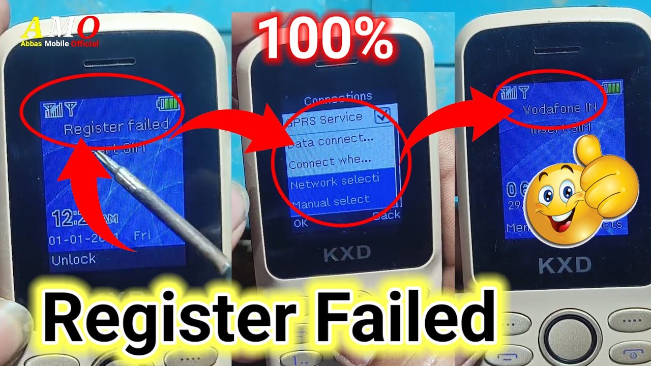Keypad Mobile Register Failed Problem KXD Mobile Sim Register Failed Problem No Service Emergency