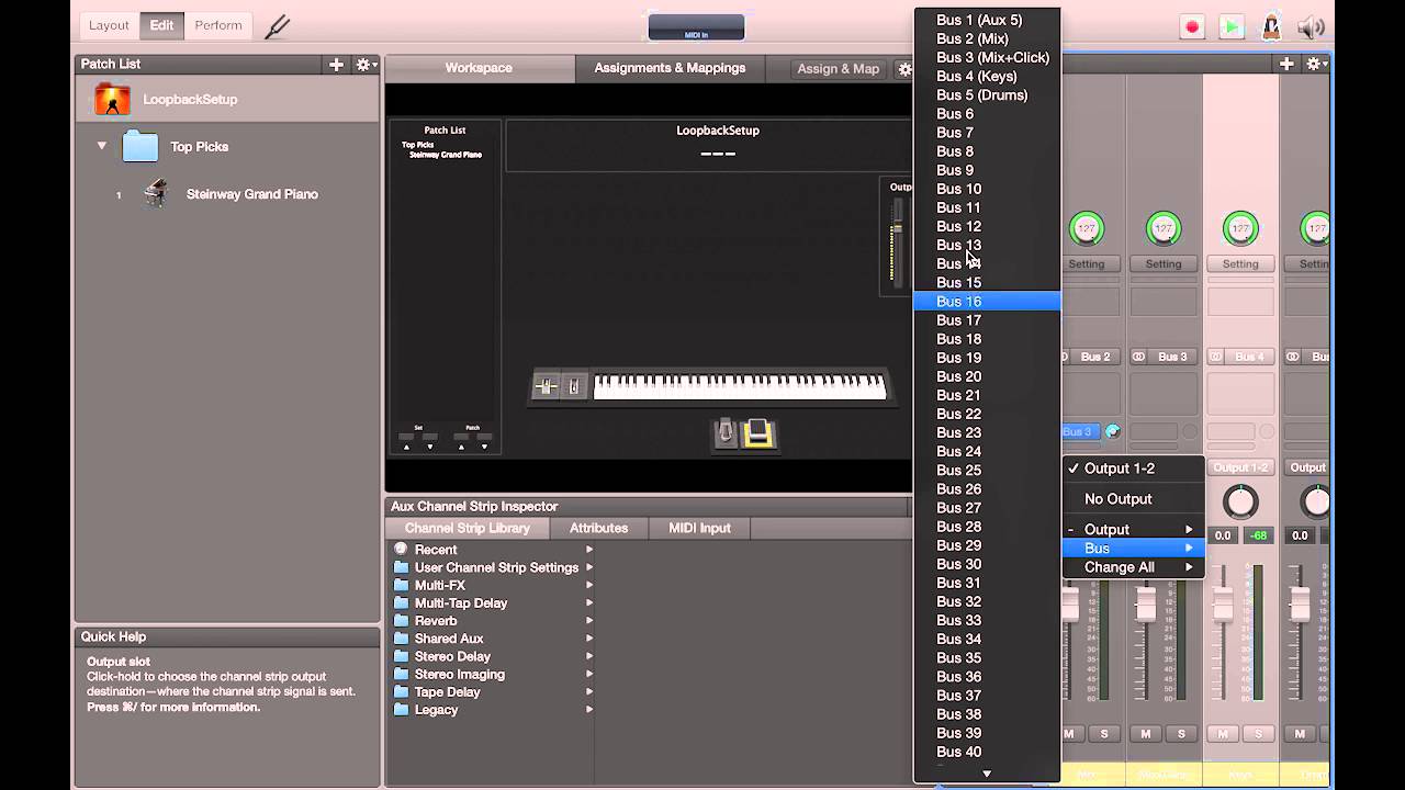 MainStage Looping Tutorial (part 2) - Audio Routing