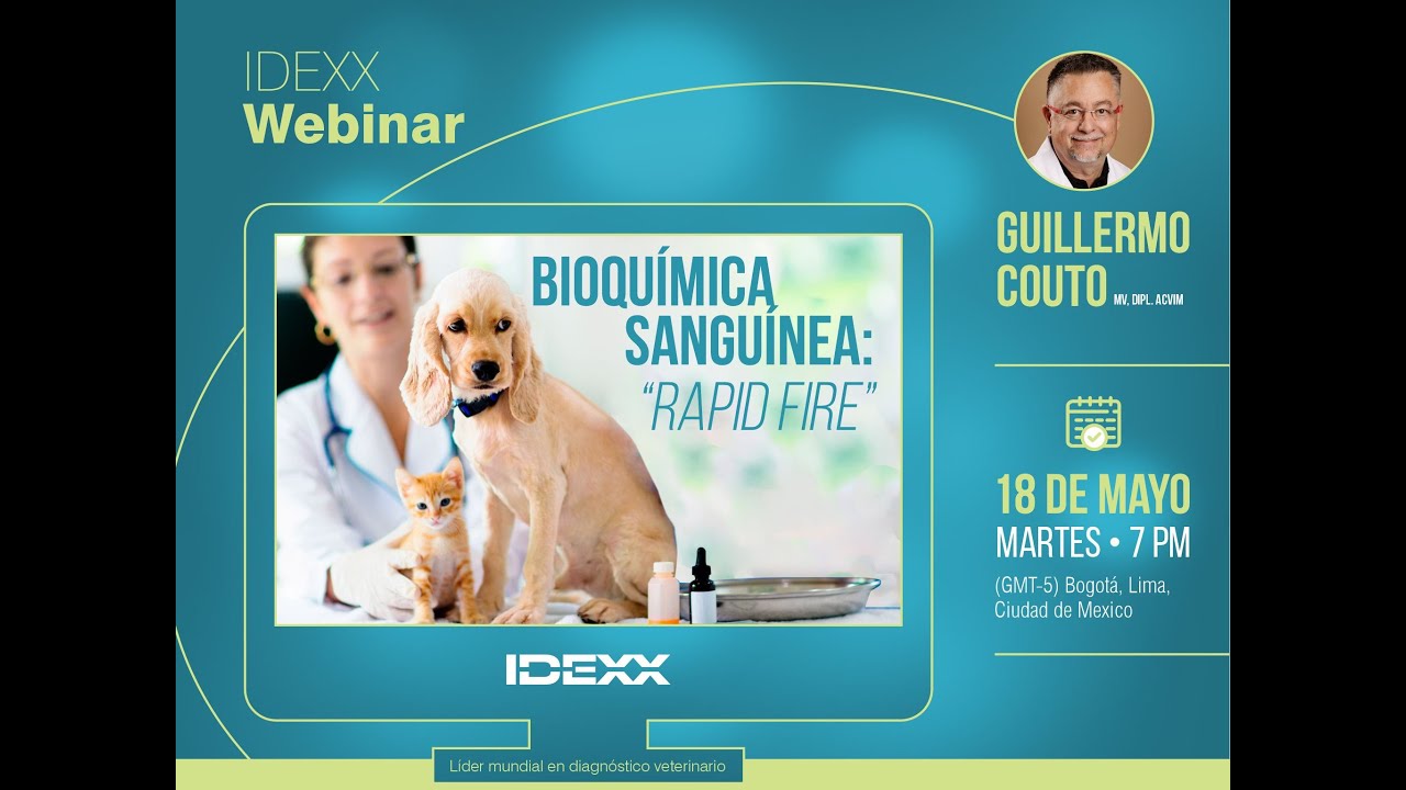 [IDEXX Webinar]  BIOQUÍMICA SANGUÍNEA: “RAPID FIRE”