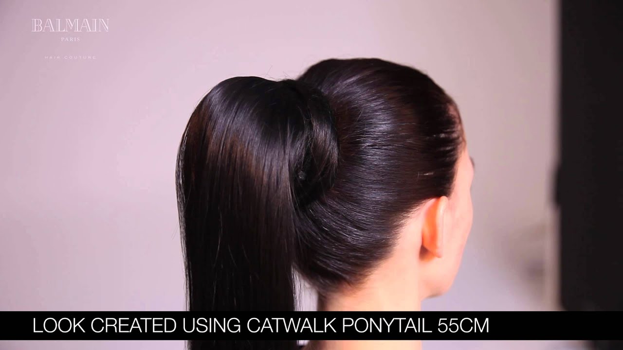 How to apply Balmain Hair's Catwalk Ponytail