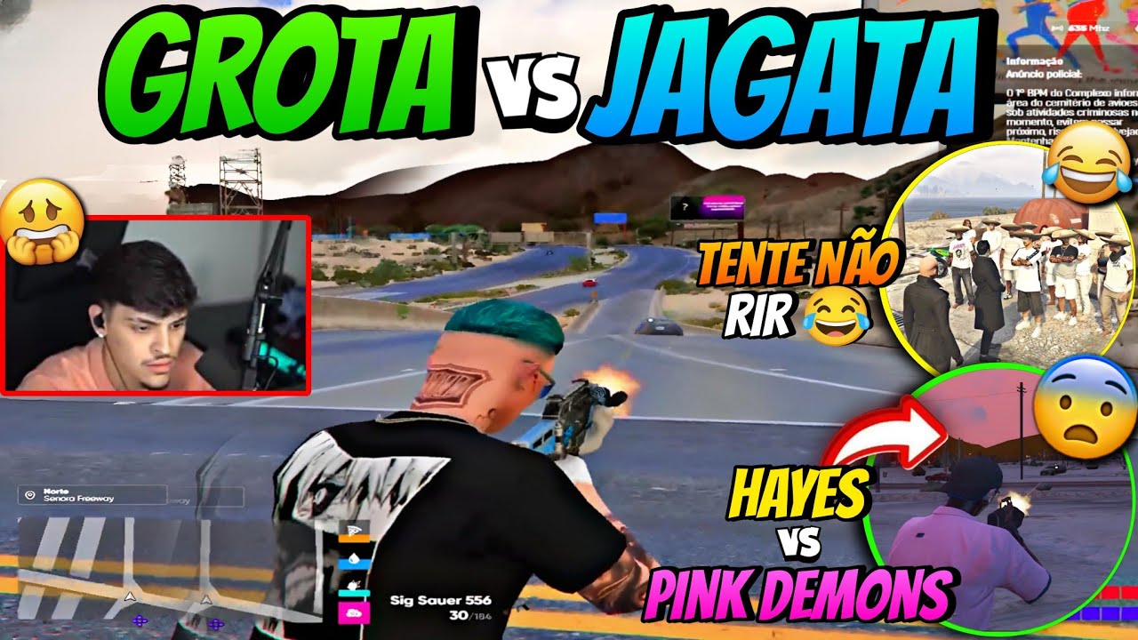 TRETA DE PISTA GROTA x JAGATA🔥 HAYES CONTRA PINK DEMONS😱 CLIPES ENGRAÇADOS😂 | COMPLEXO CLIPES