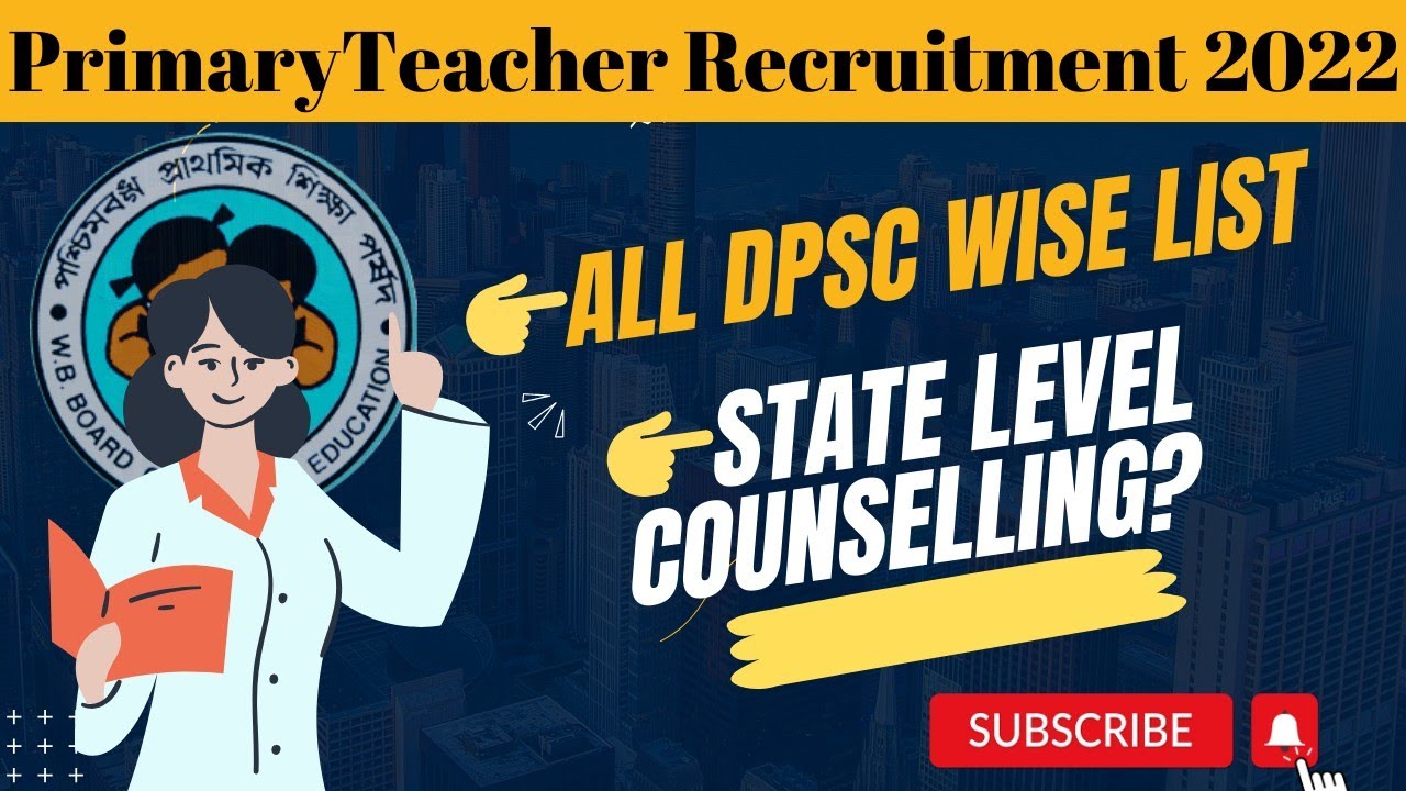 dpsc list | Primary Counselling | Primary Recruitment 2022.