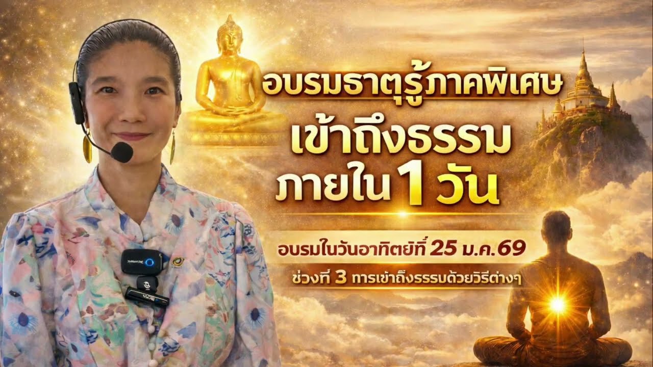 EP976 อบรมธาตุรู้ ภาคพิเศษ ช่วงที่ 3 การเข้าถึงธรรมด้วยวิธีต่าง ๆ