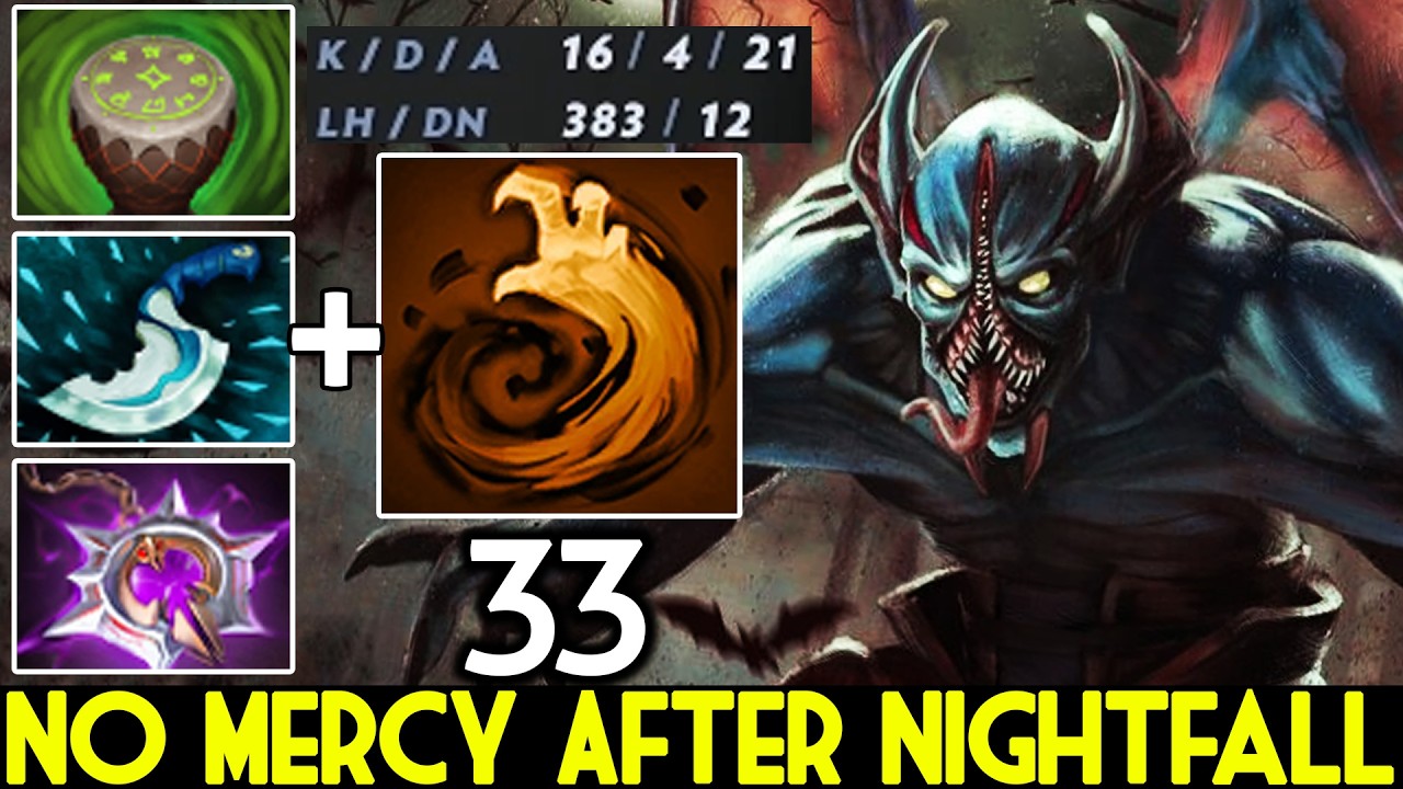 33 [Night Stalker] Aggressive Offlane Gank Machine Dota 2