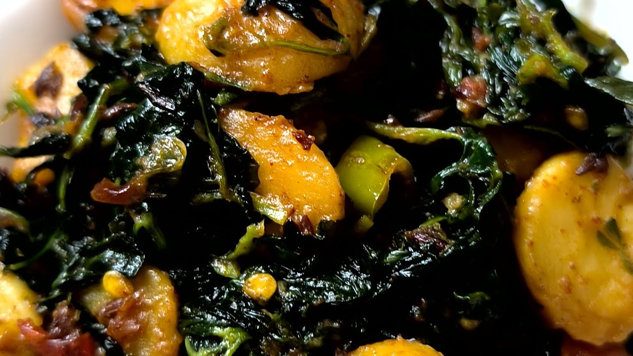 #@#Healthy Vibes with Fenugreek#@ছোটো আলু দিয়ে মেথী শাক #