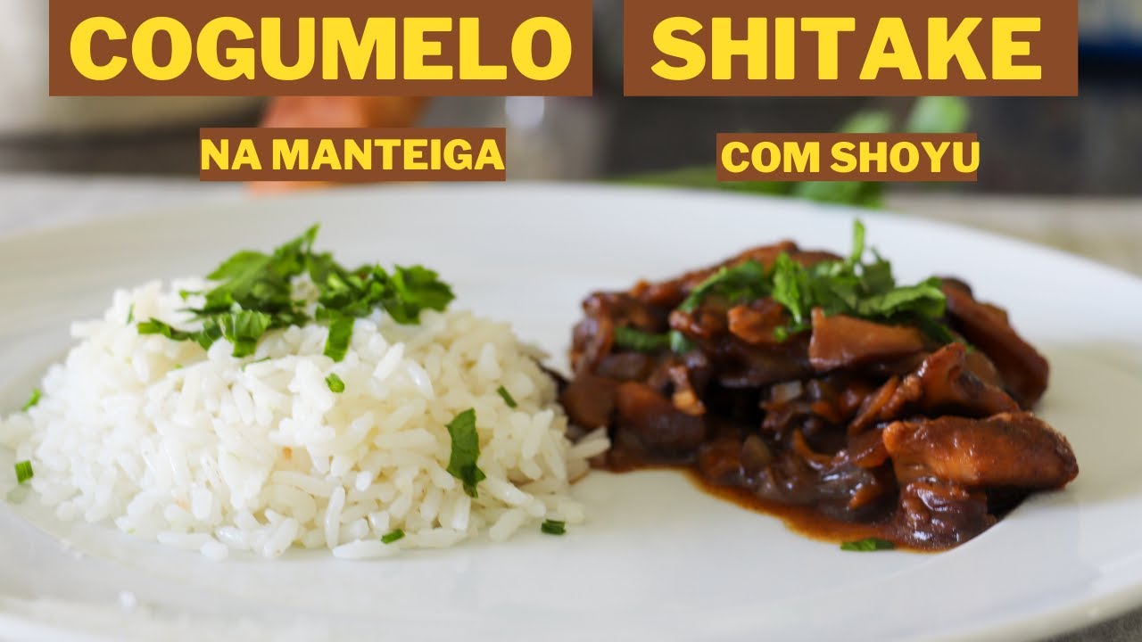 Como fazer COGUMELO SHITAKE NA MANTEIGA COM SHOYU
