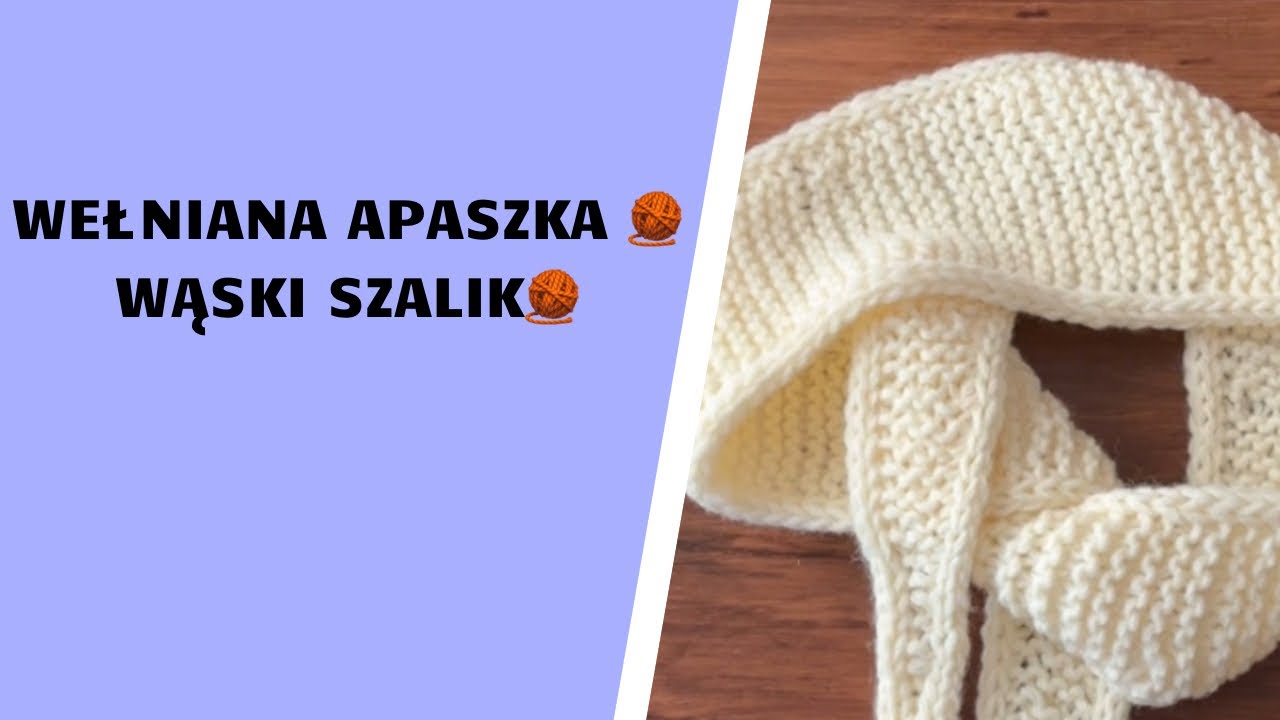 APASZKA-WĄSKI SZALIK NA SZYJĘ