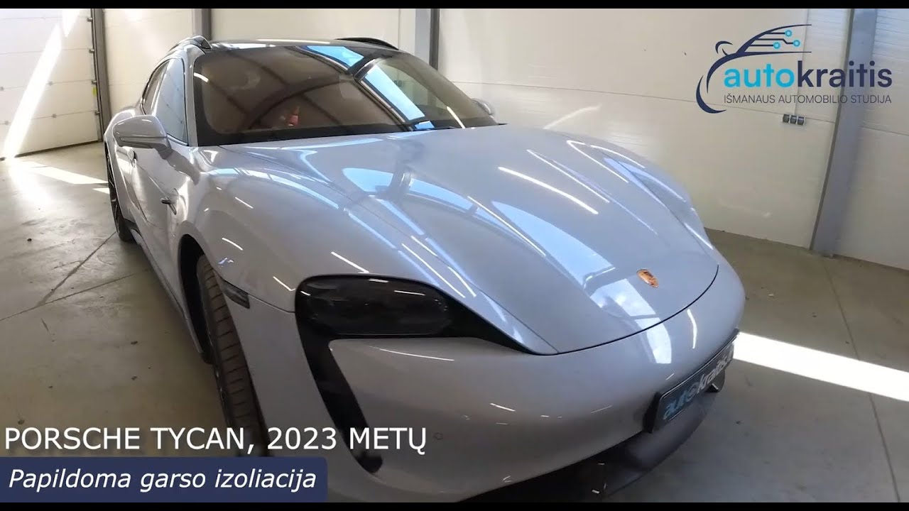 Porsche Tycan, 2023 metų. Papildoma garso izoliacija | Autokraitis.lt