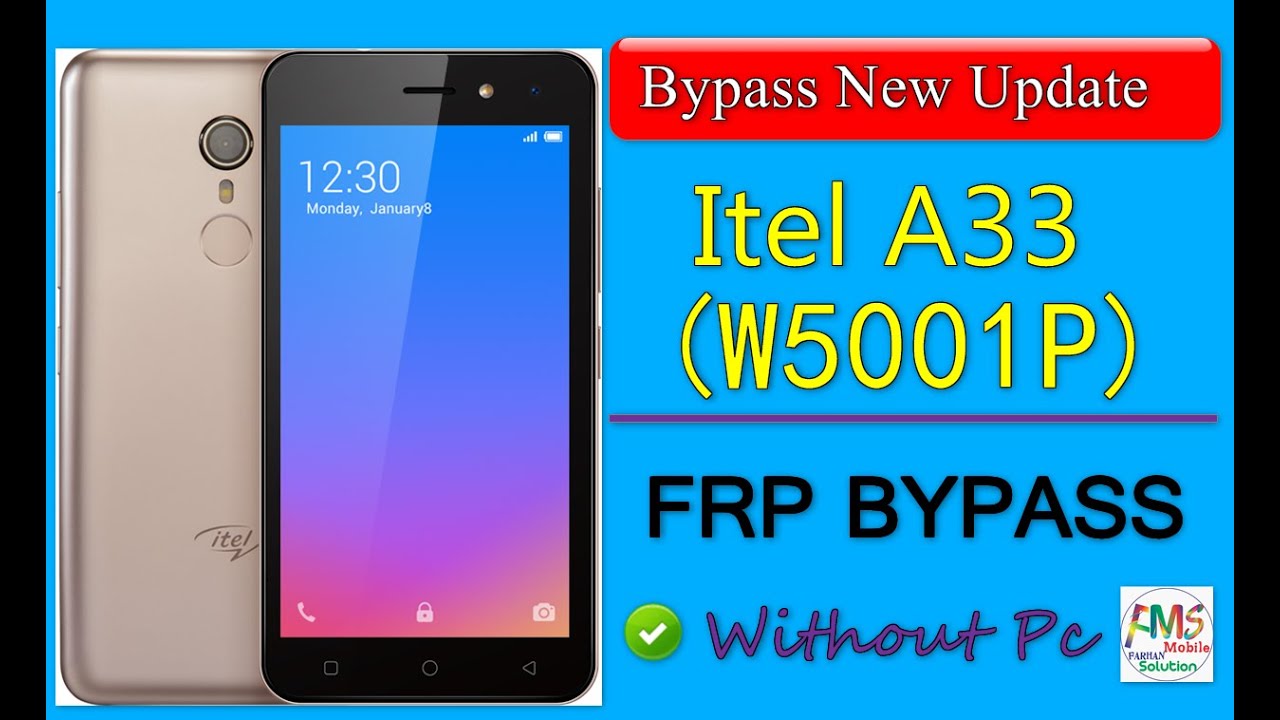 Itel A33 (W5001P) Frp Bypass | Google Account Unlock Itel A33 | New Update 2021
