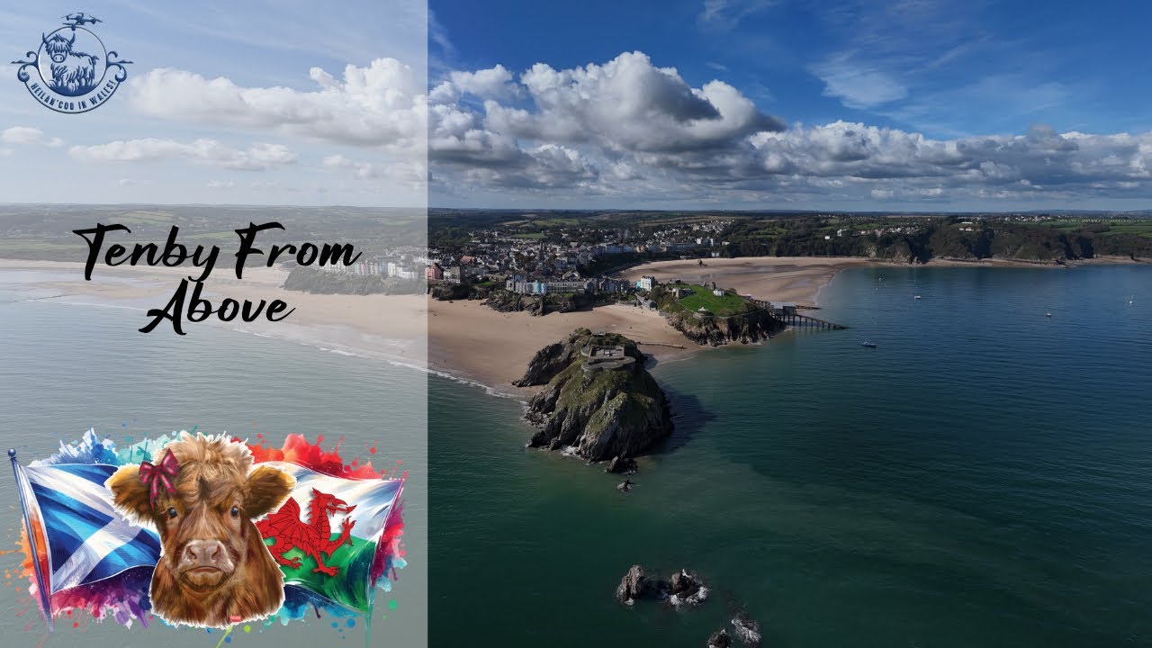 Cinematic Tenby Drone Footage | North & South Beach + St Catherine’s Island | DJI 4K Aerial