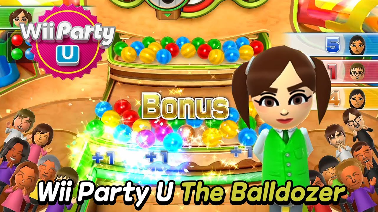 Wii Party U - The Balldozer (Expert com) 🎵 Xixi Vs Skip Vs Sophia Vs Xixi | AlexGamingTV