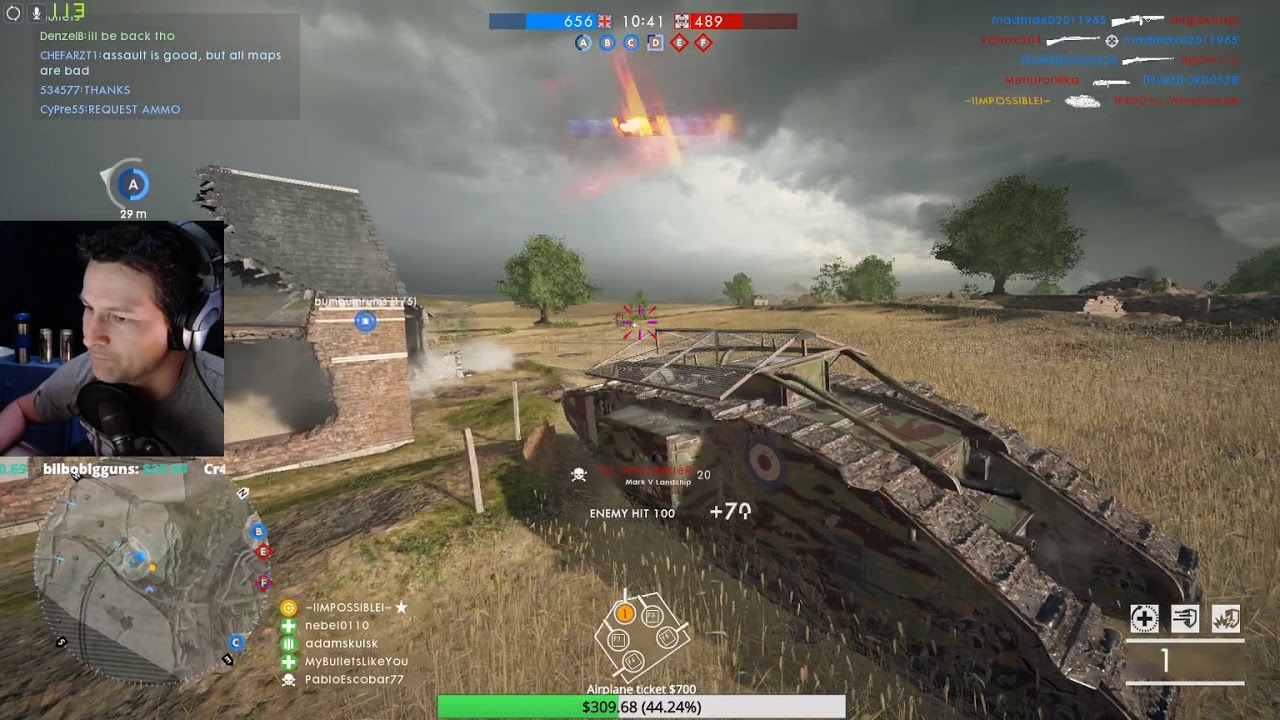 Battlefield 1 - River Somme - Landship gameplay - APOCALYPSE