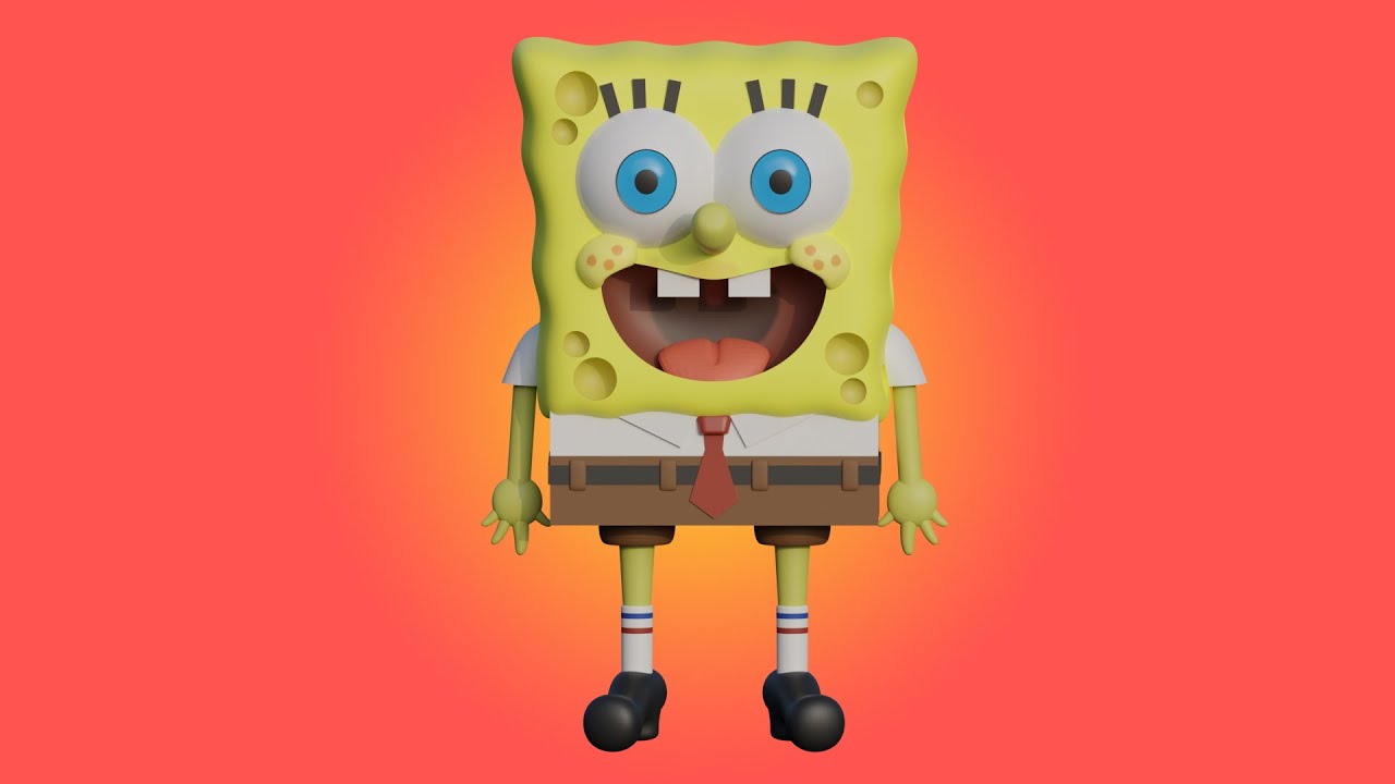 Spongebob Squarepants in Blender 3.6