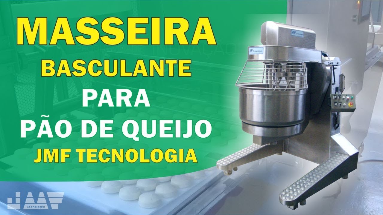 MÁQUINA DE PÃO DE QUEIJO - MASSEIRA BASCULANTE (JMF 200 BE) | JMF TECNOLOGIA