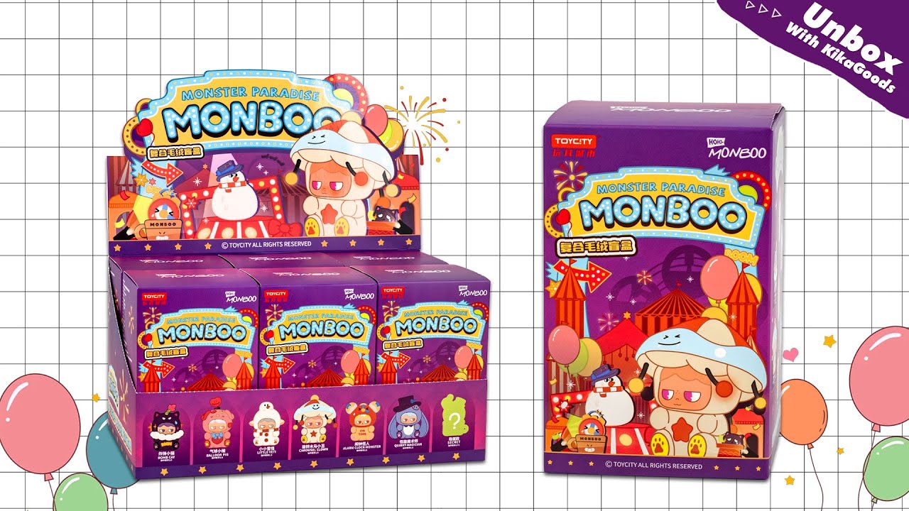 Unboxing Monboo The Monster Paradise Series Plush Blind Box #kikagoods #unboxing #asmr #doll #figure
