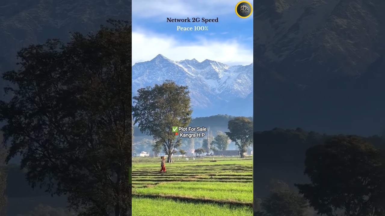 Plot For Sale at Kangra Valley, Himachal Pradesh #mountains #nature #kangravalley #monsoonvalley