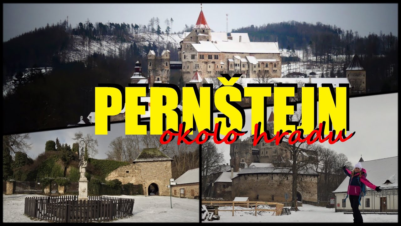 ZAJÍMAVOSTI okolí hradu PERNŠTEJN | zimní vlog z Česka 2021