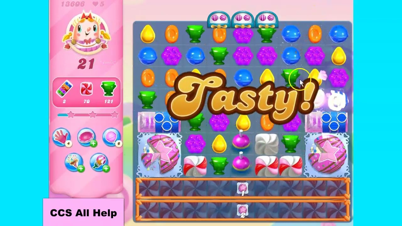 Candy Crush Saga Level 13606 NO BOOSTERS Cookie