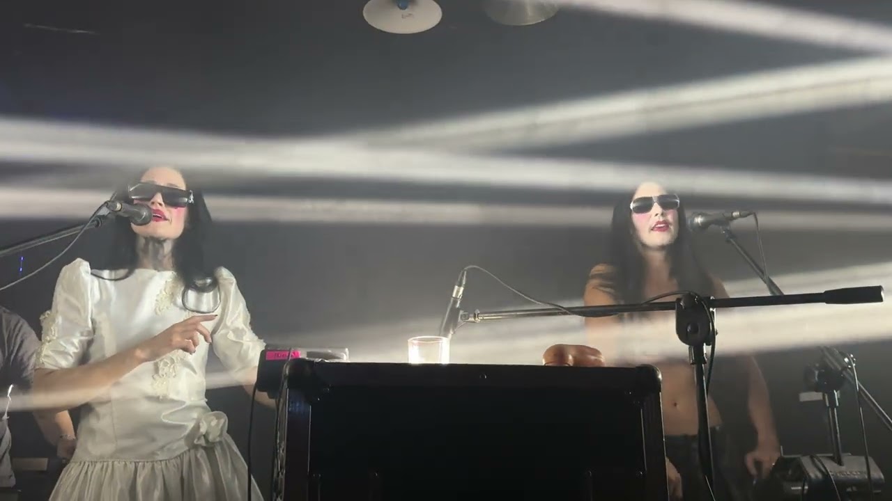 CocoRosie sing “RIP Burn Face”  at Jazz club Hipnoza, Katowice Poland 16th 2025