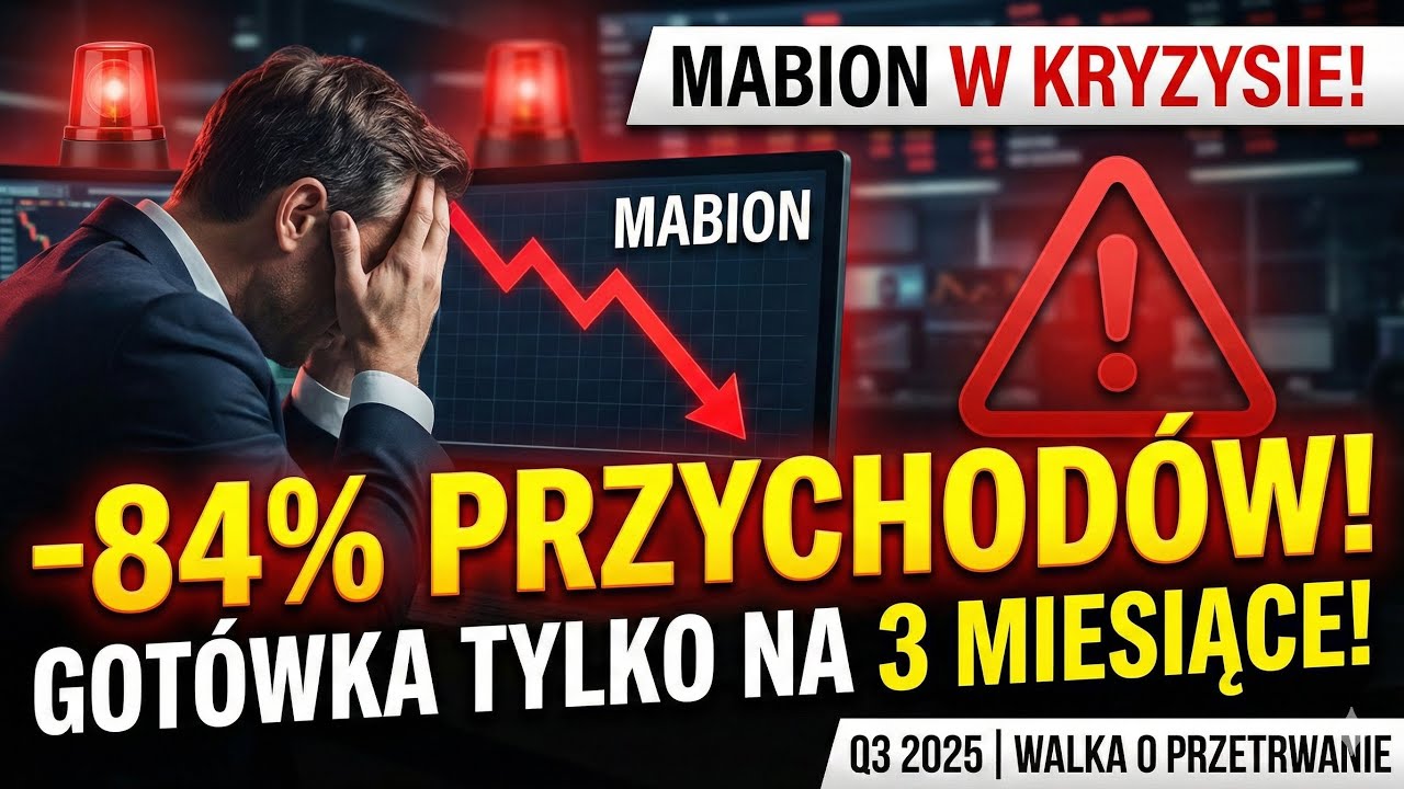 Mabion w KRYZYSIE! -84% przychodów, gotówka TYLKO na 3 miesiące! | Q3 2025