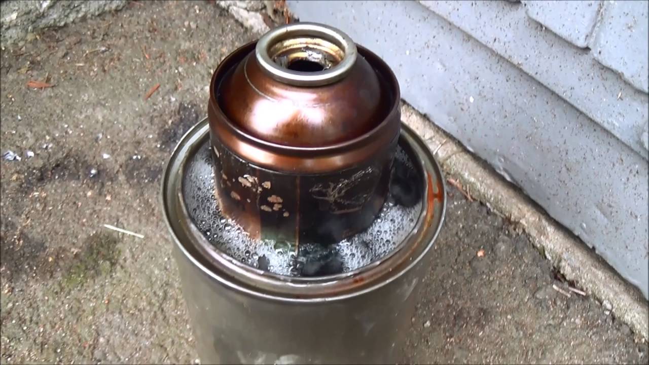 High Revving Tin Can Pulse Jet Boils Water !!