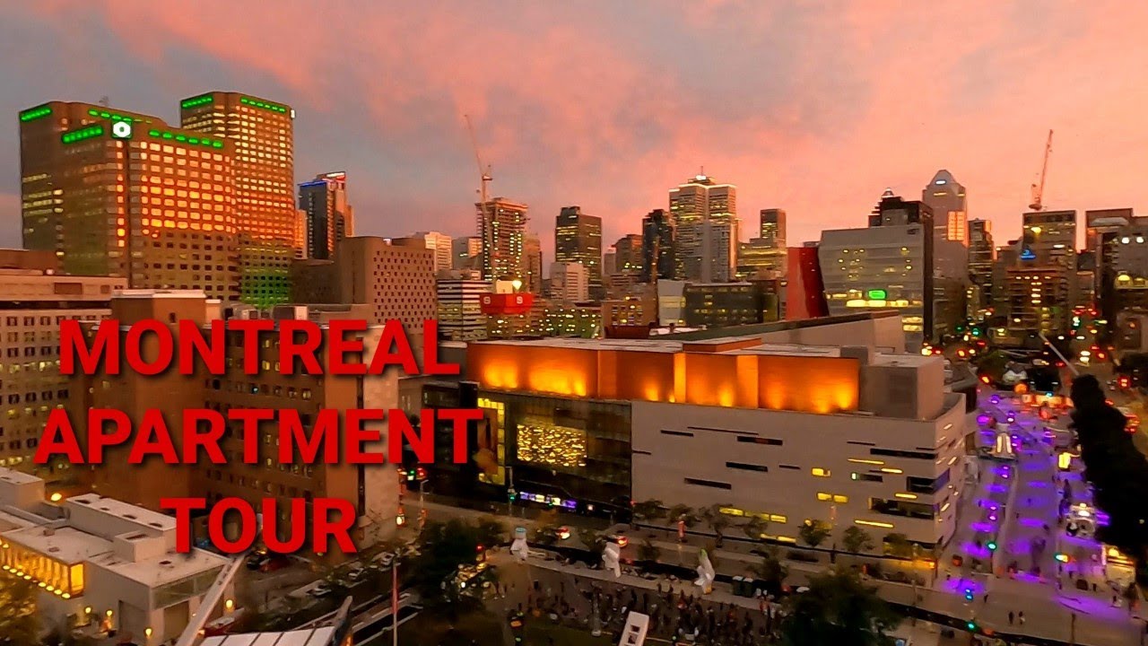 Modern Minimalist Montreal Apartment with Amazing View!! Full Tour - Quartier des Spectacles!!!