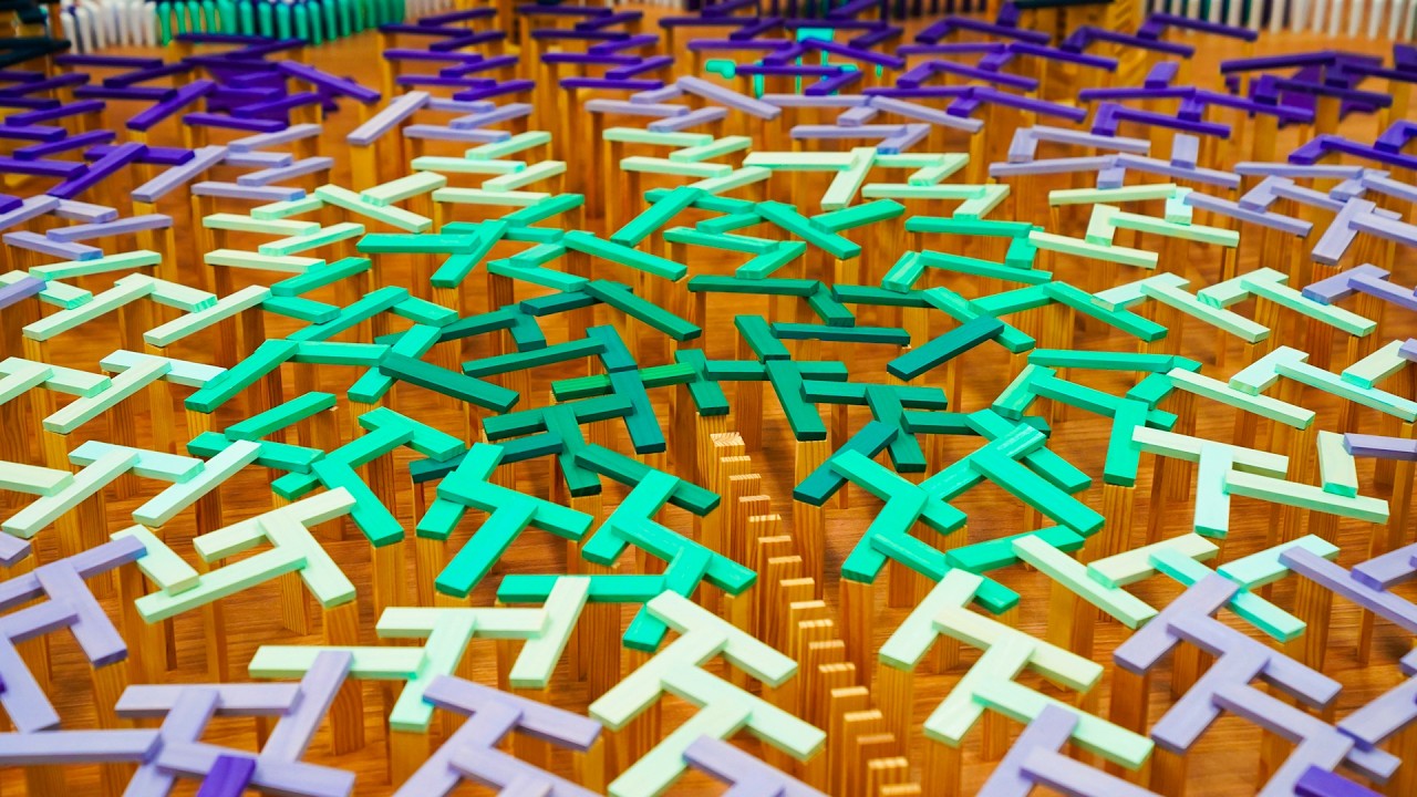 Incredible Domino Plank Chain Reaction!