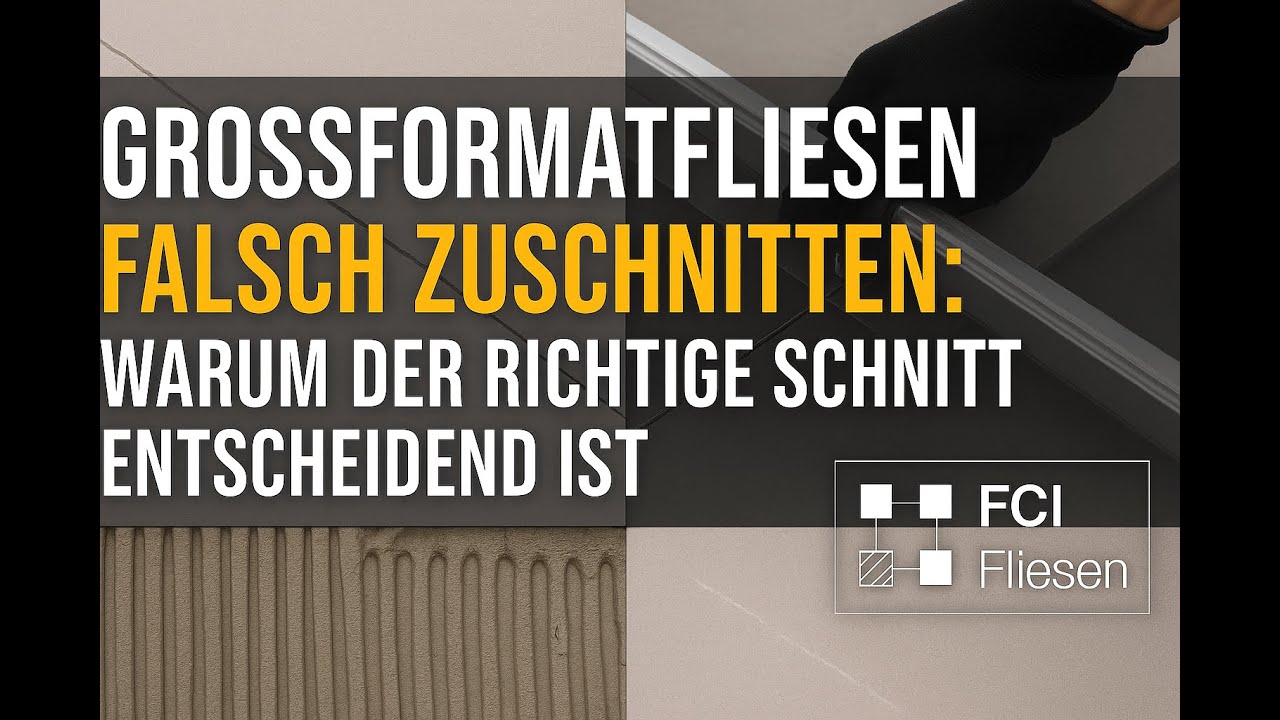 ❌ Teurer Fehler beim Schneiden von Gro&szlig;formatfliesen &ndash; Das muss vermieden werden!  Fliesen Stuttgart
