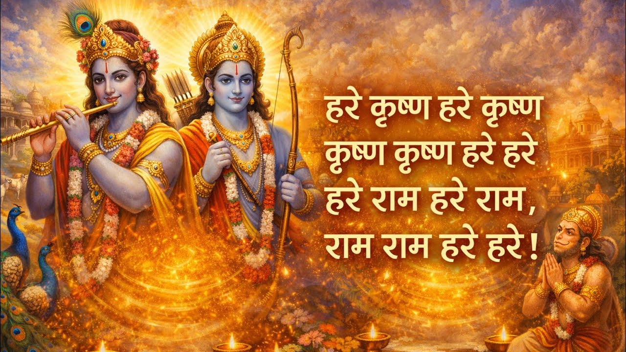 Hare Krishna Hare Rama Mahamantra | Fast Kirtan Dhun | Divine Krishna Bhajan