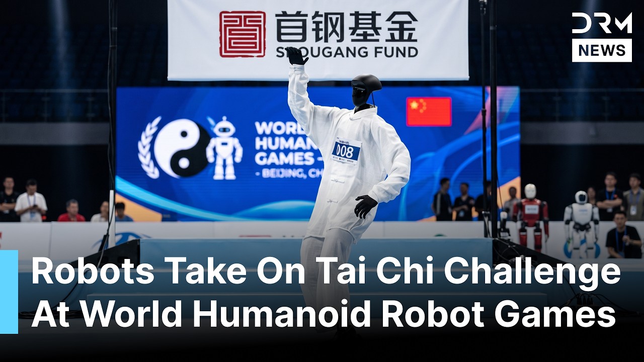 Humanoid Robots Showcase Fluid Tai Chi Martial Arts At Beijing World Games | DRM News | AI1F