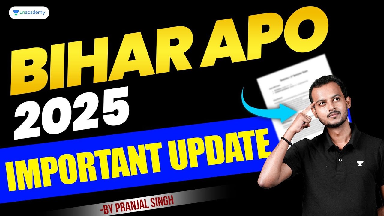 🚨 Bihar APO 2025 Latest Update: Expected Vacancy, Date & New Syllabus | Pranjal Singh