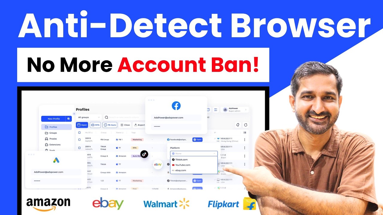 Учебное пособие по AdsPower 2026 | Лучший браузер с защитой от обнаружения для управления несколь...