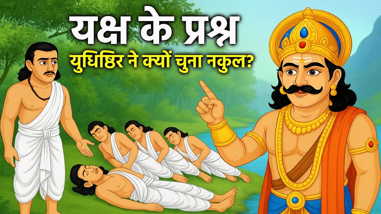 युधिष्ठिर और यक्ष के प्रश्न | महाभारत की कहानी | hindi kahani | Moral Stories | Bhakti Stories