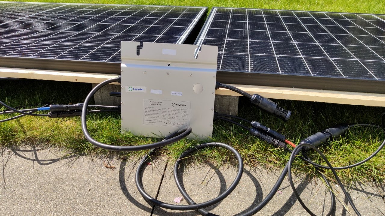 Balkonkraftwerk anschlie&szlig;en (Solarmodule, Wechselrichter, Haus) - so wird alles verbunden