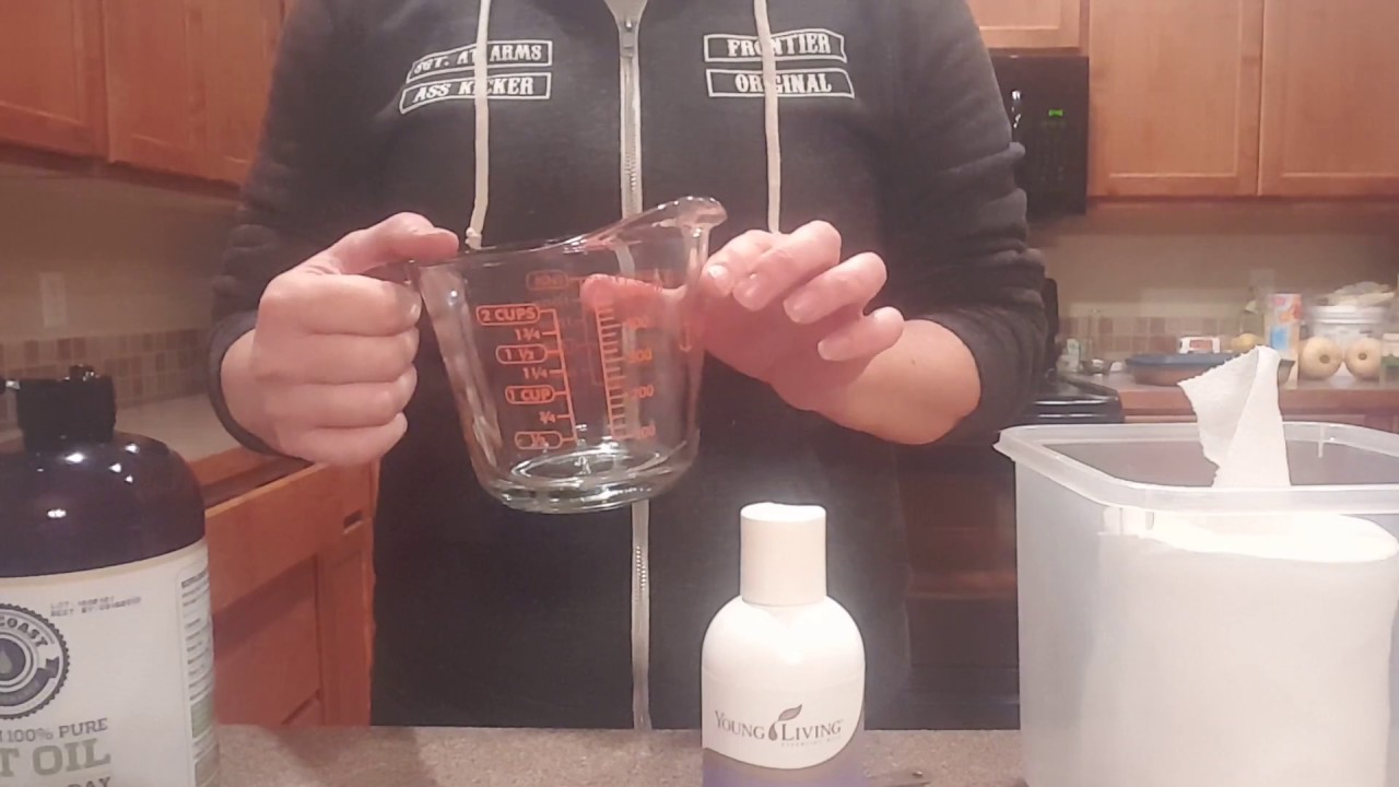 Homemade butt wipes