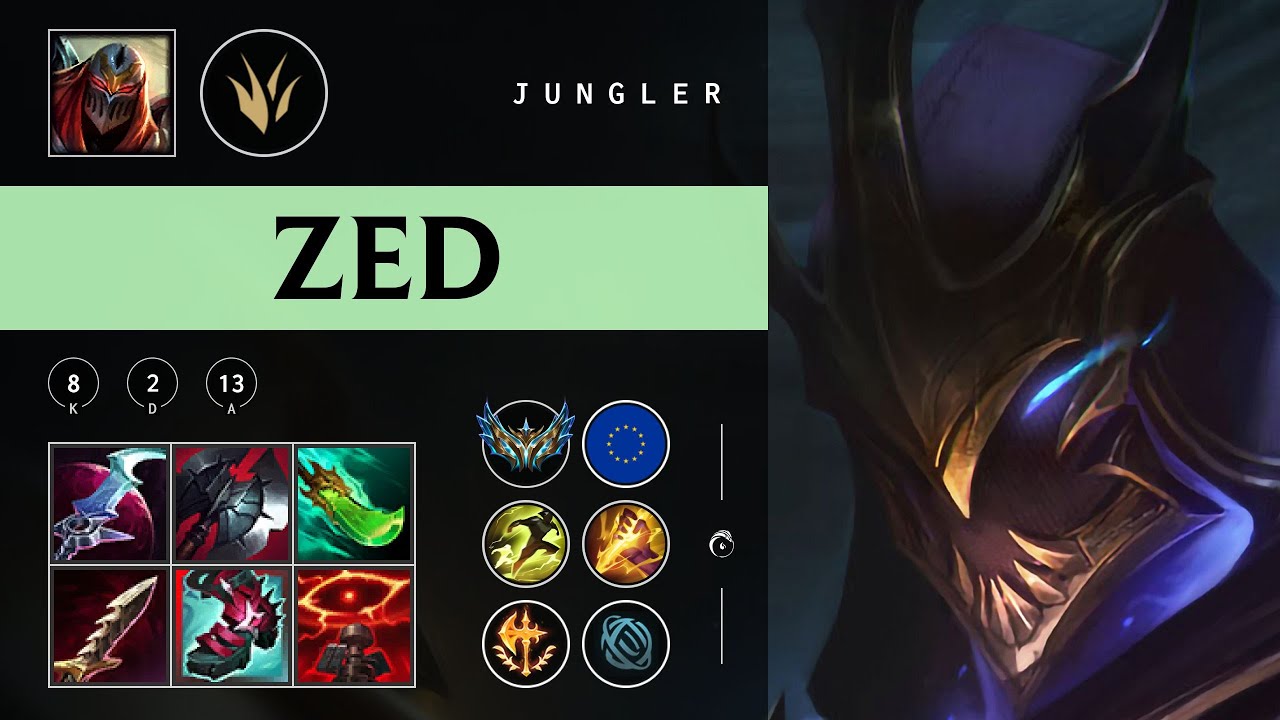Zed Jungle vs Diana - EUW Challenger Patch 25.22