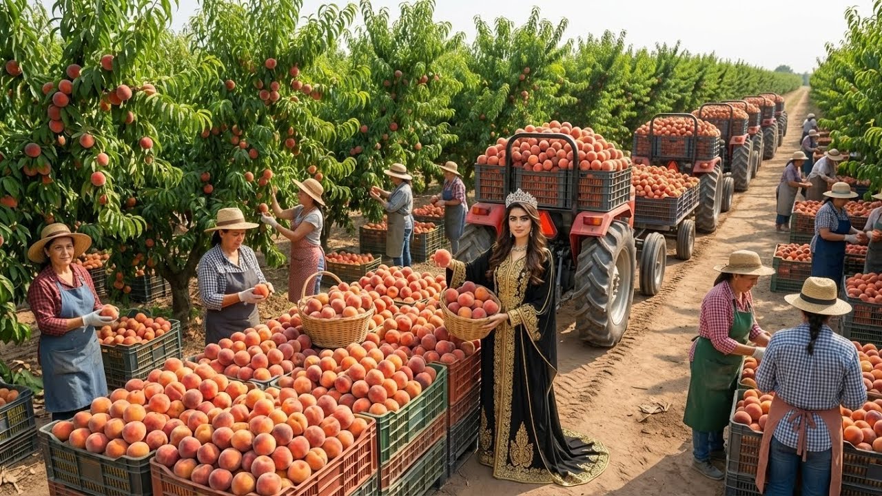 Inside Italy’s Multi-Million Dollar Peach Farming Industry 🇮🇹 | Modern Orchard Technology