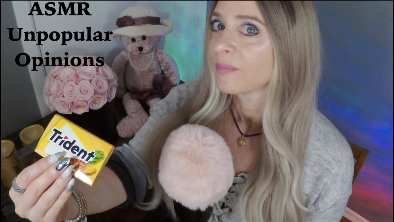 ASMR Gum Chewing Unpopular Opinions | Whispered