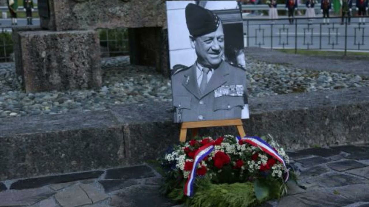 Cérémonie de commémoration  80ᵉ anniversaire de la fin de la guerre à  St. Anton am Arlberg.