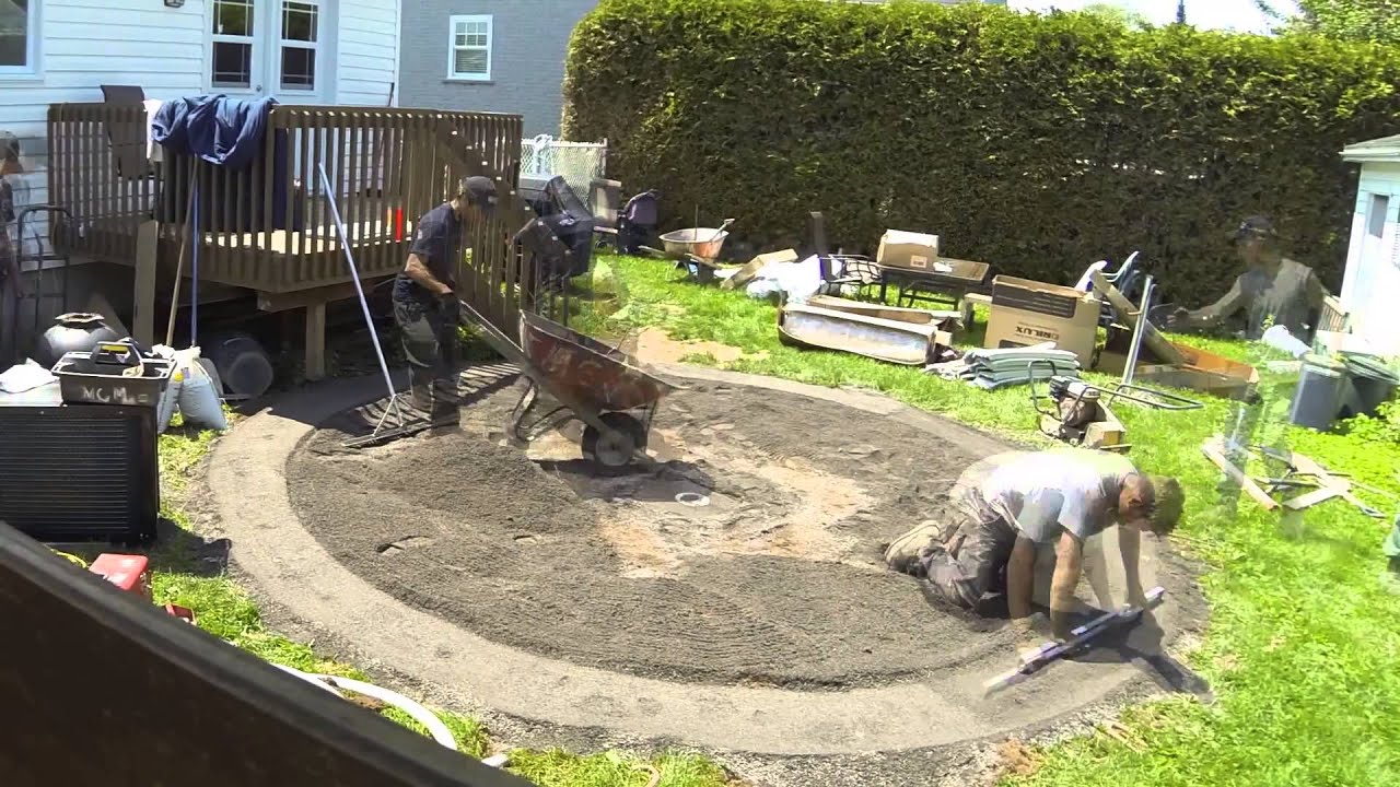 Installation d'une piscine hors terre | Aboveground pool installation