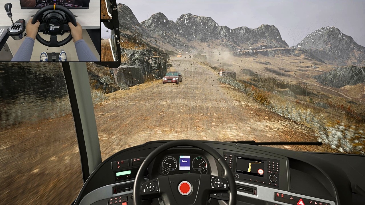 Tourist Bus Simulator - Off-Road Mountain Bus Driving | Thrustmaster TX Steering Wheel Gameplay