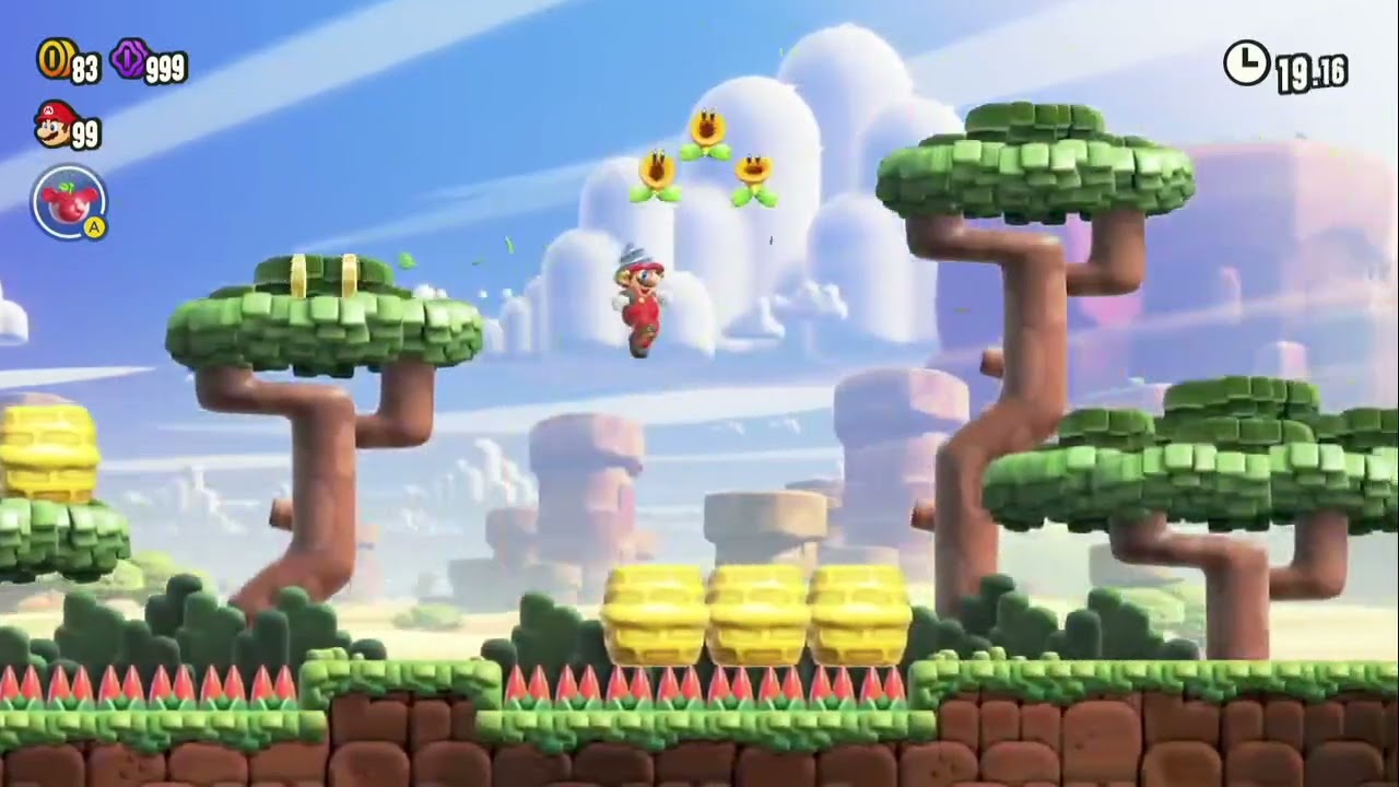 [TAS] Super Mario Bros. Wonder Mountaineering! (44.25)