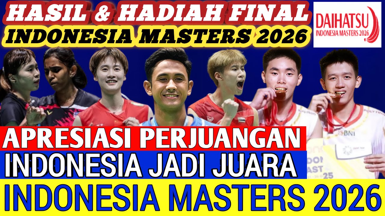 INDONESIA JUARA ‼️ Hasil & Hadiah Final Badminton Indonesia Master 2026 Hari Ini