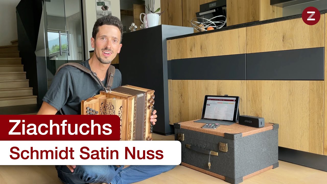 Steirische Harmonika - Schmidt Harmonika Satin Nuss 👌🏻😊 - im Test beim Ziachfuchs