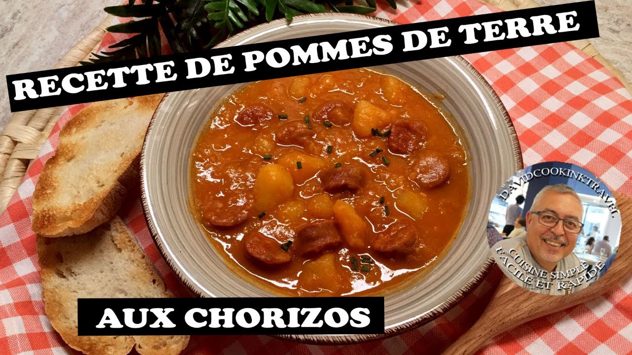 Recette pommes de terre aux chorizos - potatoes with chorizos